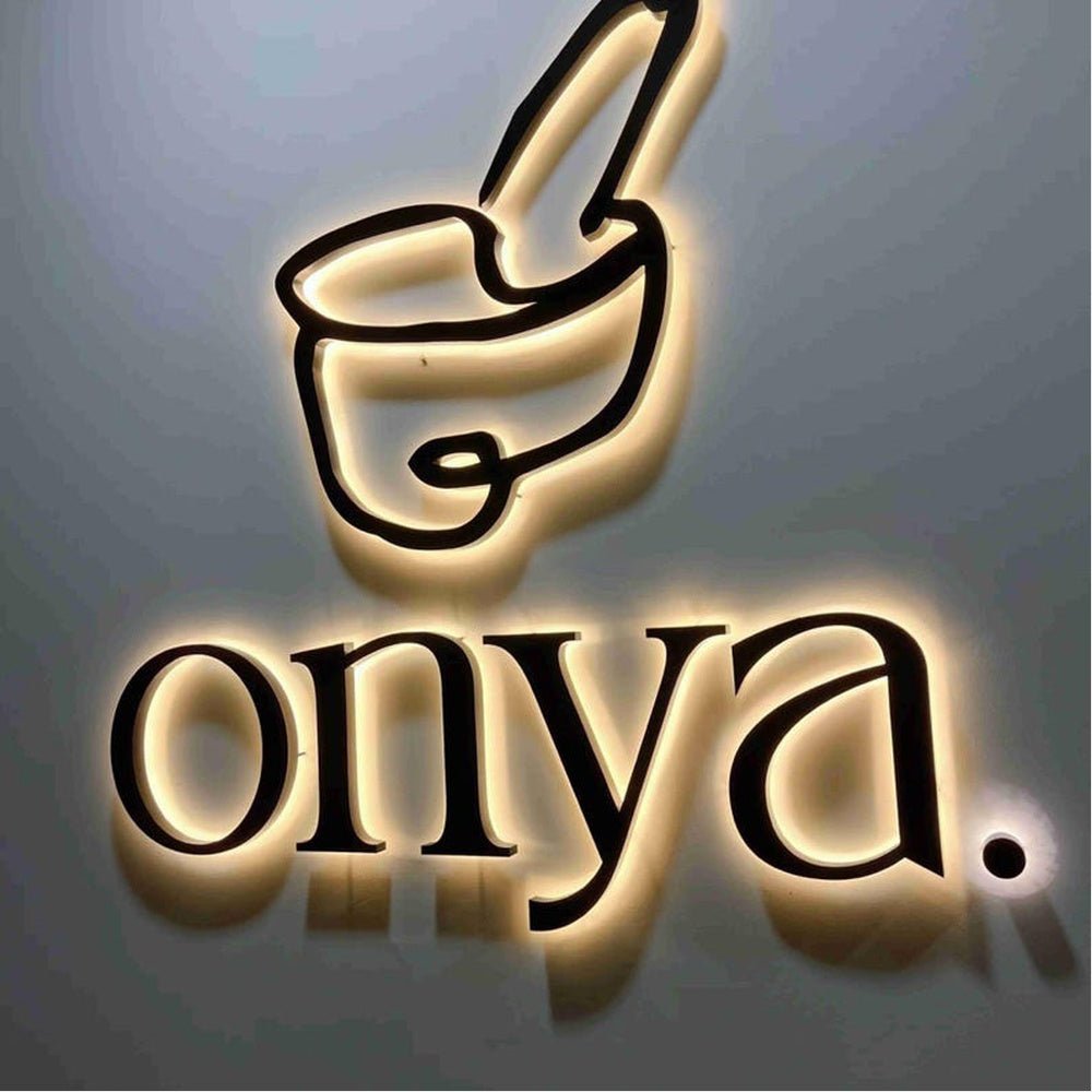 Onya With Logo 3D Backlit Channel Letters Led Light Sign - Shineneon