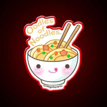 Oodles Of Noodles Ramen Noodle Led Neon Sign Chinese Food Rgb Color - Shineneon