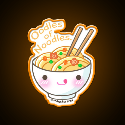 Oodles Of Noodles Ramen Noodle Led Neon Sign Chinese Food Rgb Color - Shineneon