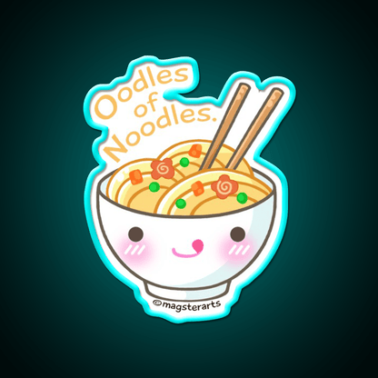 Oodles Of Noodles Ramen Noodle Led Neon Sign Chinese Food Rgb Color - Shineneon