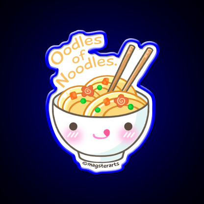 Oodles Of Noodles Ramen Noodle Led Neon Sign Chinese Food Rgb Color - Shineneon