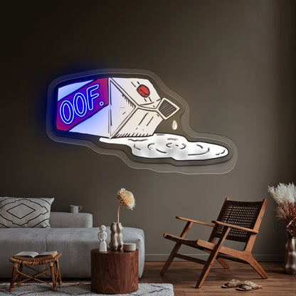 Oof Spilled Milk Artwork Led Signs - Shineneon