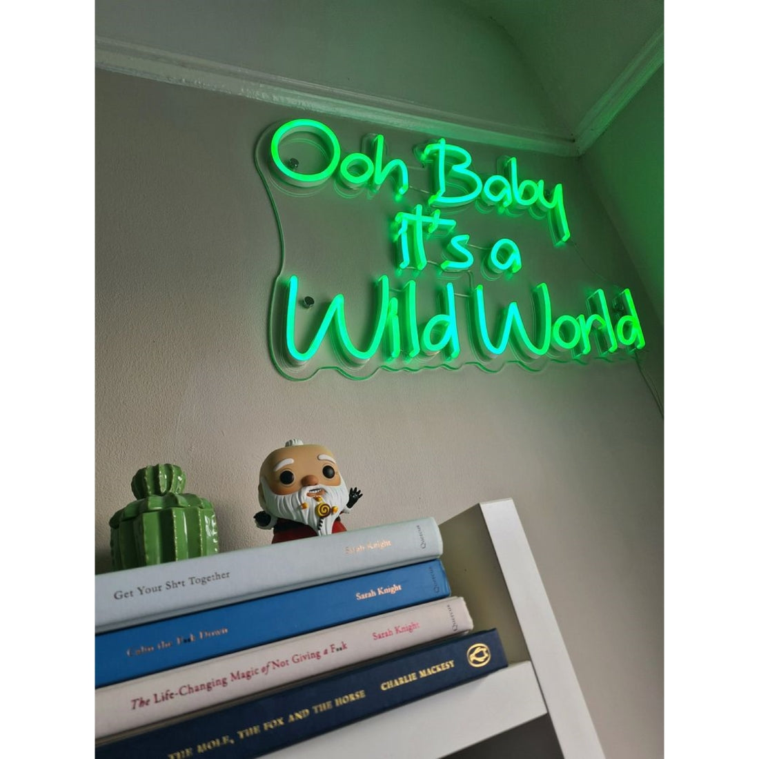 Ooh Baby Its A Wild World Led Sign Business Neon Sign