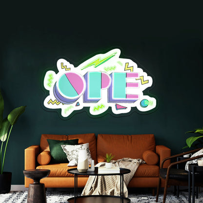 Ope 90s Theme Artwork Large Neon Signs - Shineneon