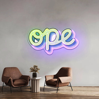 Ope Artwork Neon Signs For A Bar - Shineneon