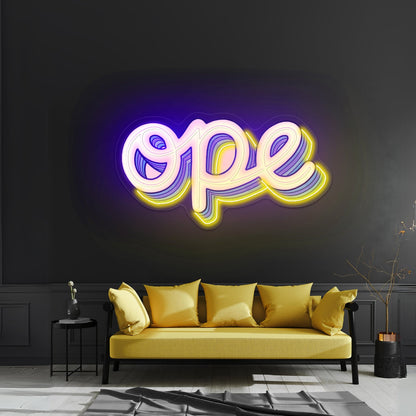 Ope Artwork Neon Signs For A Bar - Shineneon