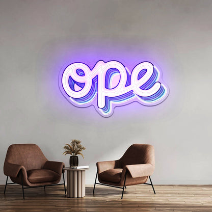 Ope Artwork Neon Signs For A Bar - Shineneon