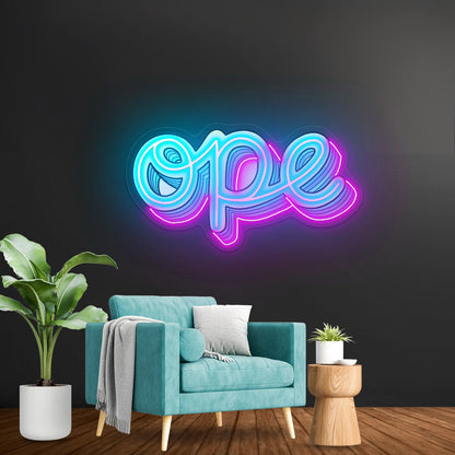 Ope Artwork Neon Signs For A Bar - Shineneon