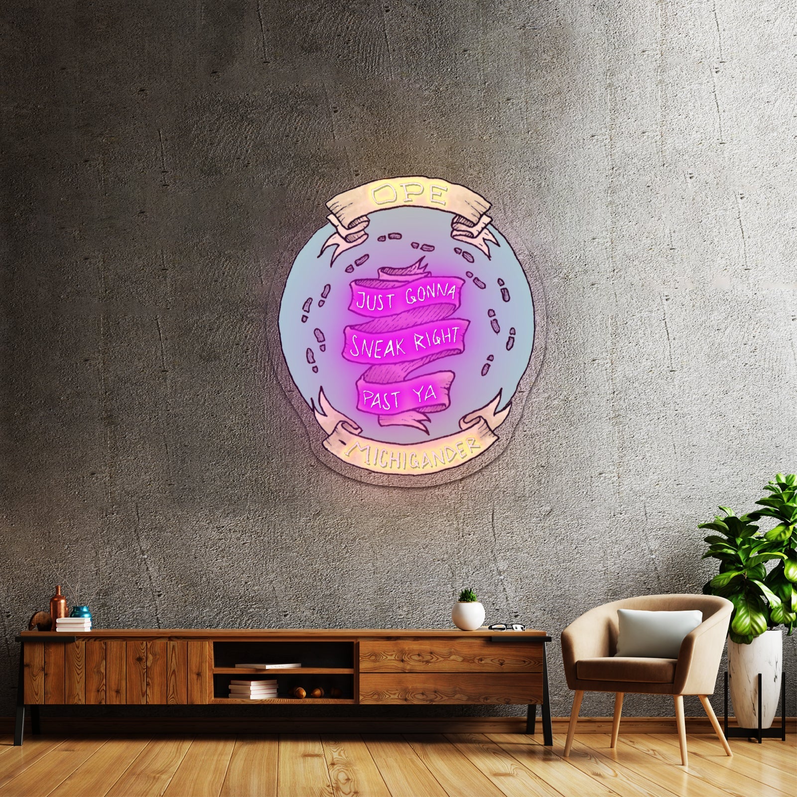 Ope Just Gonna Sneak Right Past Ya Artwork Led Signs For Business - Shineneon