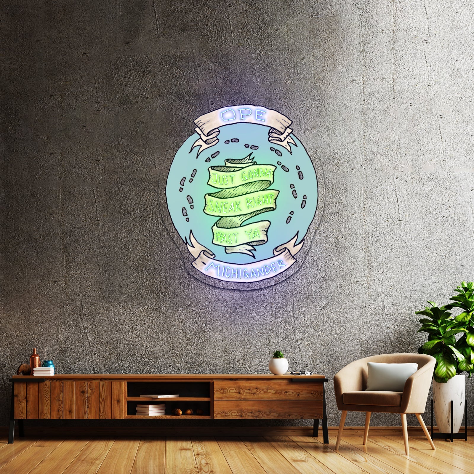 Ope Just Gonna Sneak Right Past Ya Artwork Led Signs For Business - Shineneon