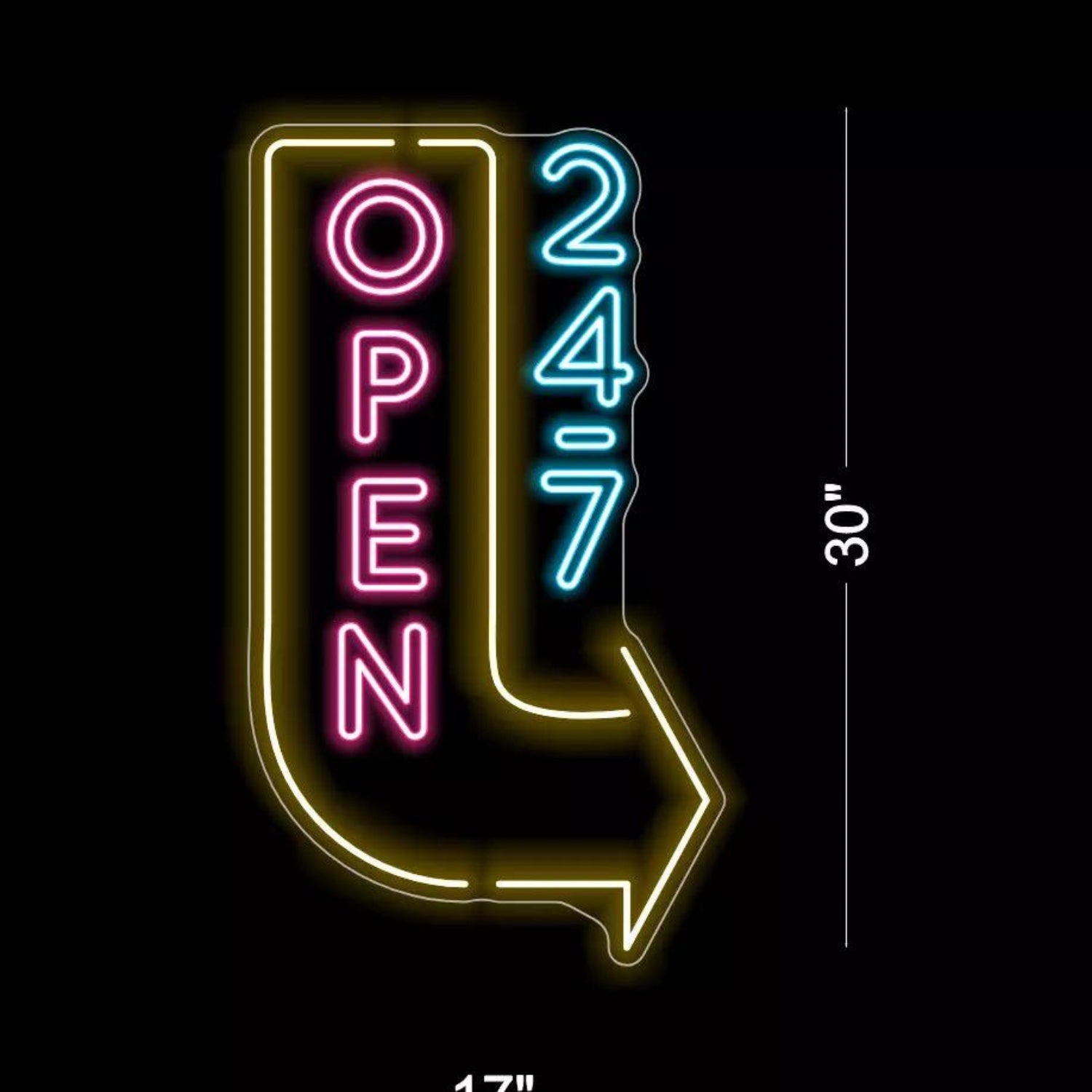 Open 24 7 Business Led Neon Sign | Shineneon
