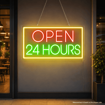 Open 24 Hours LED Neon Sign - Shineneon