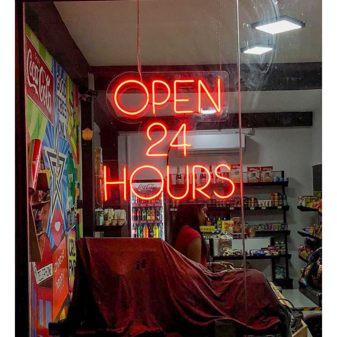 Open 24 Hours Led Sign Business Neon Sign - Shineneon