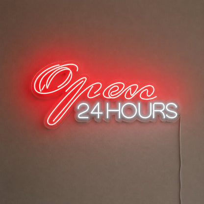 Open 24 Hours Lounge Neon Sign LED Neon Sign main product image