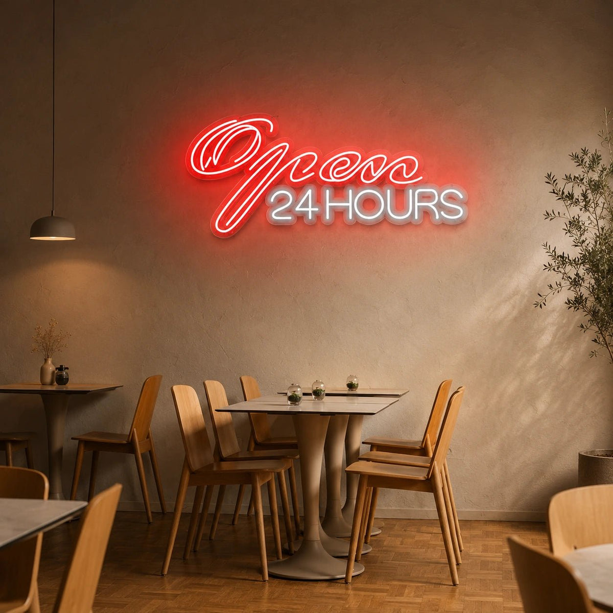 Open 24 Hours Man Cave LED Neon Sign - Shineneon
