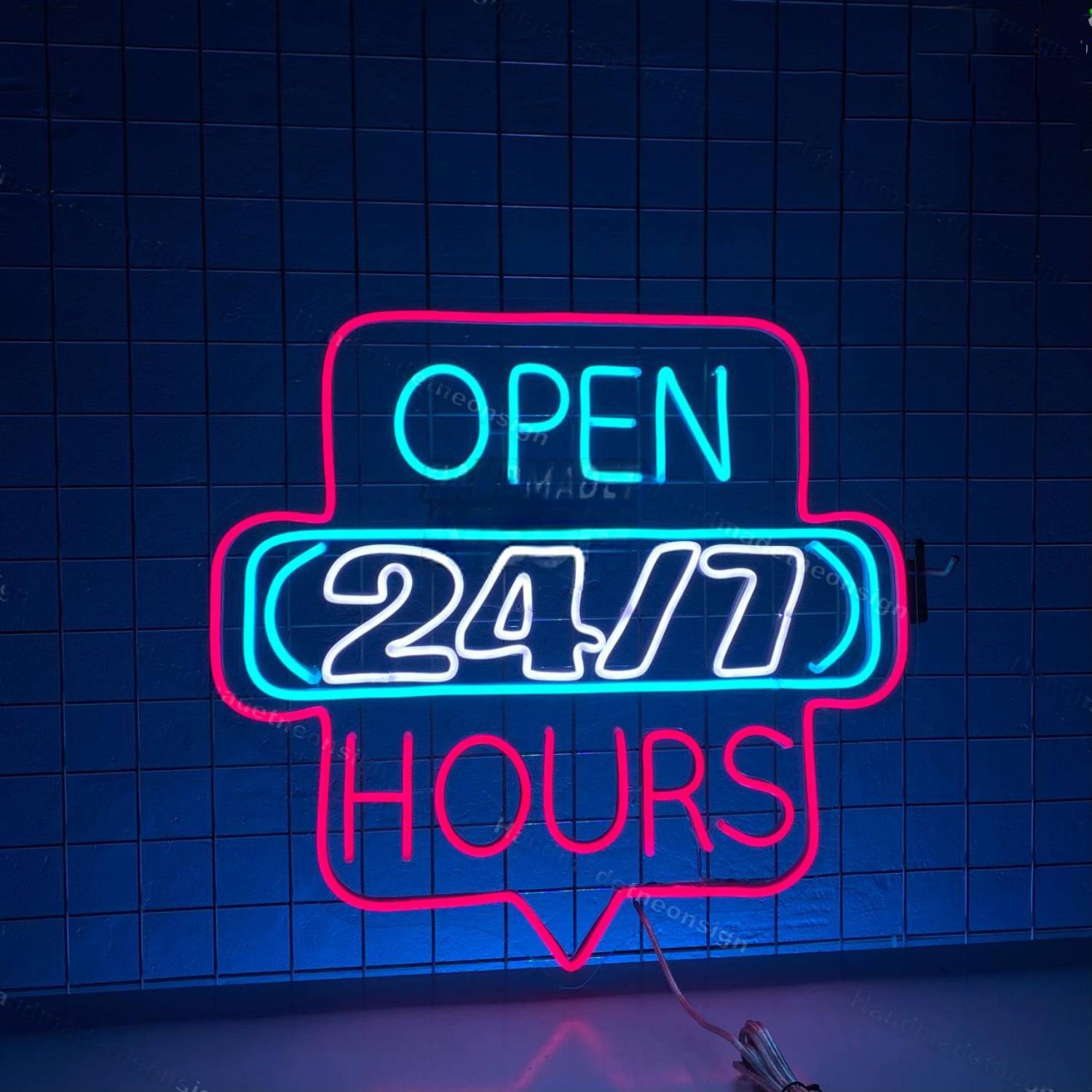 Open 247 Neon Decor For Store Shop | Shineneon