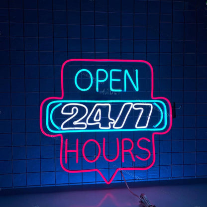 Open 247 Neon Decor For Store Shop | Shineneon
