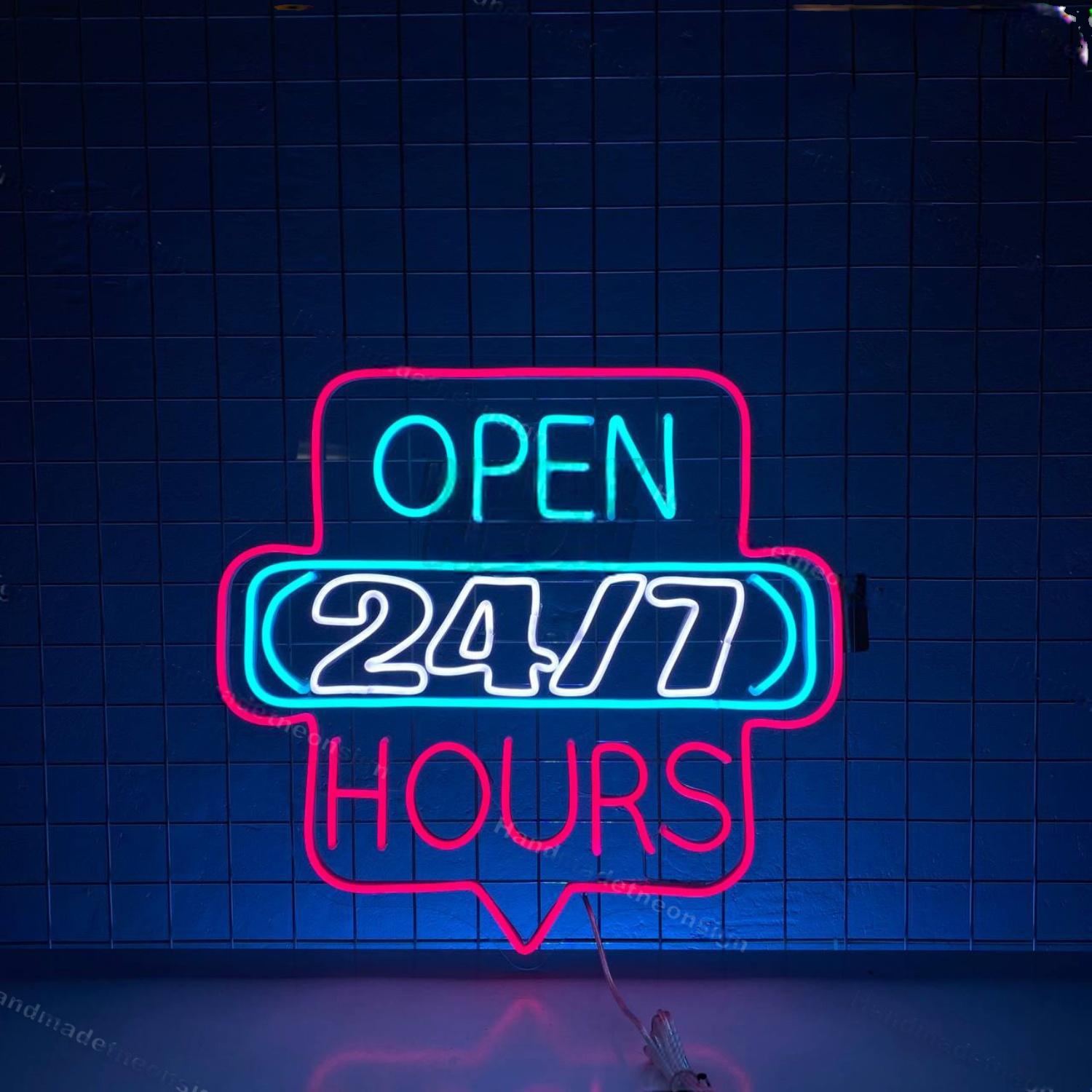 Open 247 Neon Decor For Store Shop | Shineneon
