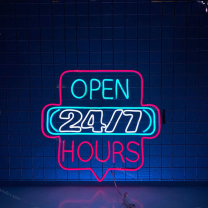 Open 247 Neon Decor For Store Shop | Shineneon
