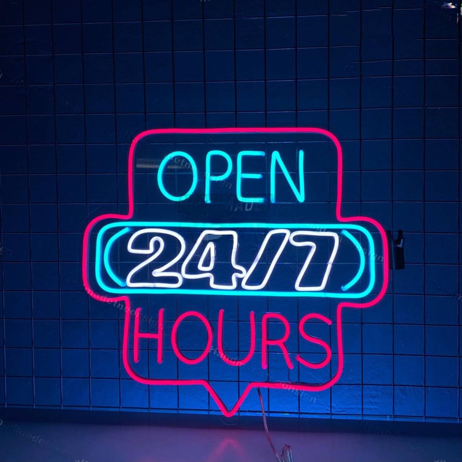 Open 247 Neon Decor For Store Shop | Shineneon