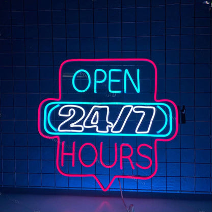 Open 247 Neon Decor For Store Shop | Shineneon