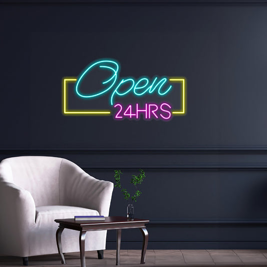 Open 24H Led Sign