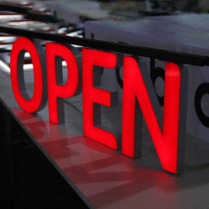 Open 3D Frontlit Letters Metal Led Sign - Shineneon