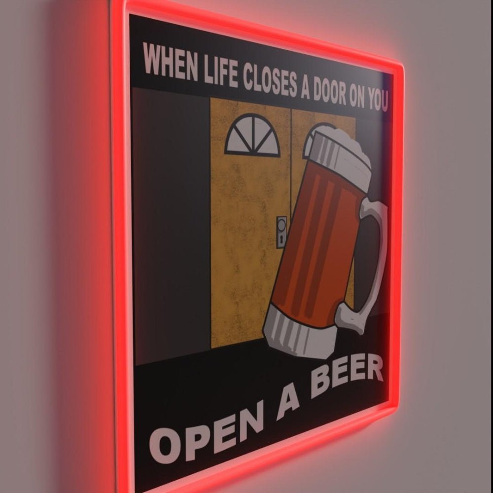 Open A Beer Rgb Led Neon Sign - Shineneon