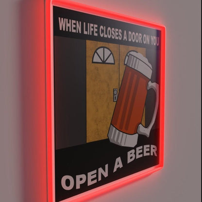 Open A Beer Rgb Led Neon Sign - Shineneon
