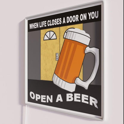Open A Beer Rgb Led Neon Sign - Shineneon