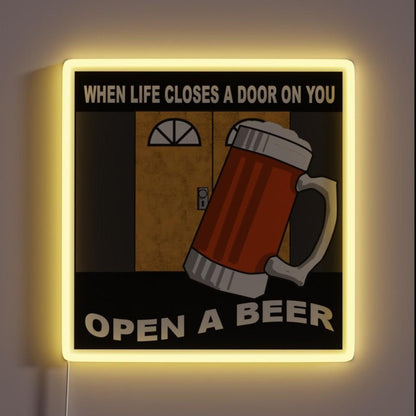 Open A Beer Rgb Led Neon Sign - Shineneon