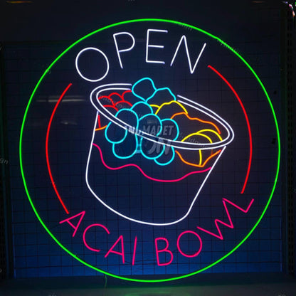 Open Acai Bowl Led Neon Sign Led Decor | Shineneon