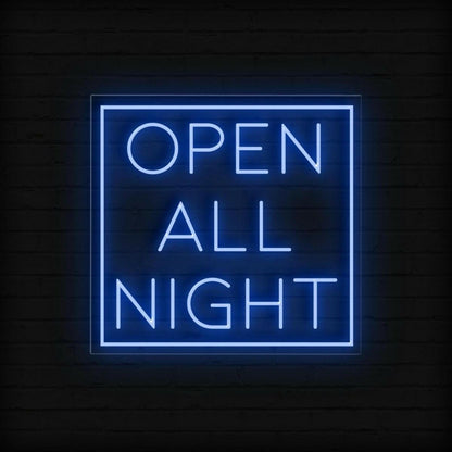 Open All Night Led Neon Sign | Shineneon