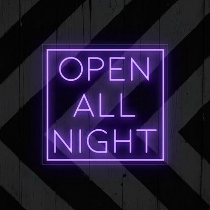 Open All Night Led Neon Sign | Shineneon