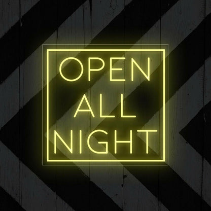 Open All Night Led Neon Sign | Shineneon