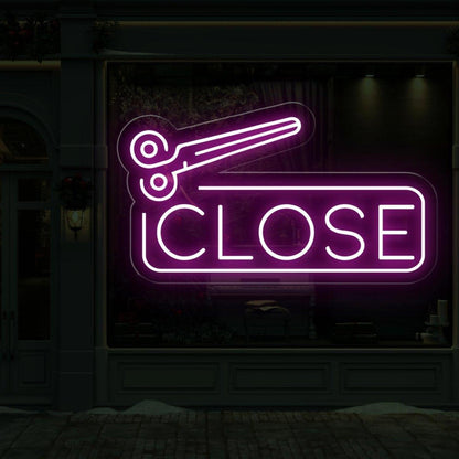 Open And Close Scissor Led Neon Sign For Salons | Shineneon