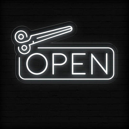 Open And Close Scissor Led Neon Sign For Salons | Shineneon