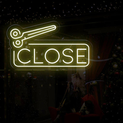 Open And Close Scissor Led Neon Sign For Salons | Shineneon