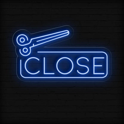 Open And Close Scissor Led Neon Sign For Salons | Shineneon