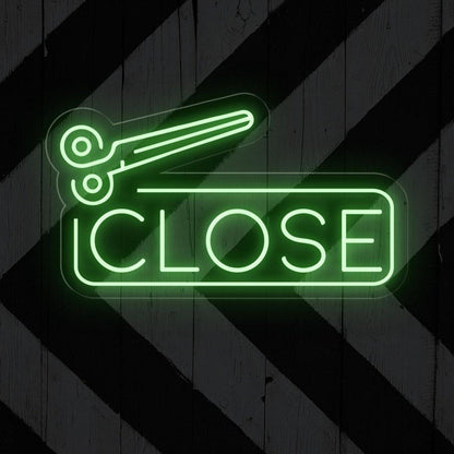 Open And Close Scissor Led Neon Sign For Salons | Shineneon