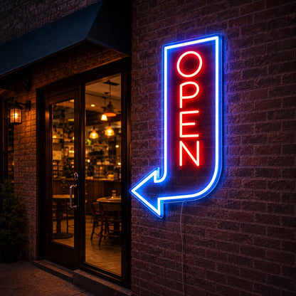 Open Arrow LED Neon Sign - 01 Original Product Image