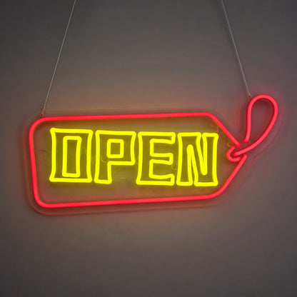 Open Arrow Tag Vintage LED Neon Sign main product image