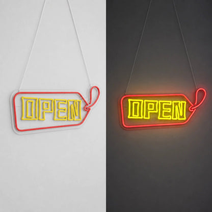 Open Arrow Tag Vintage LED Neon Sign - Shineneon