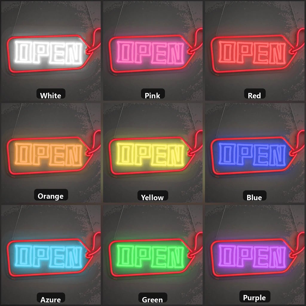 Open Arrow Tag Vintage LED Neon Sign - Shineneon