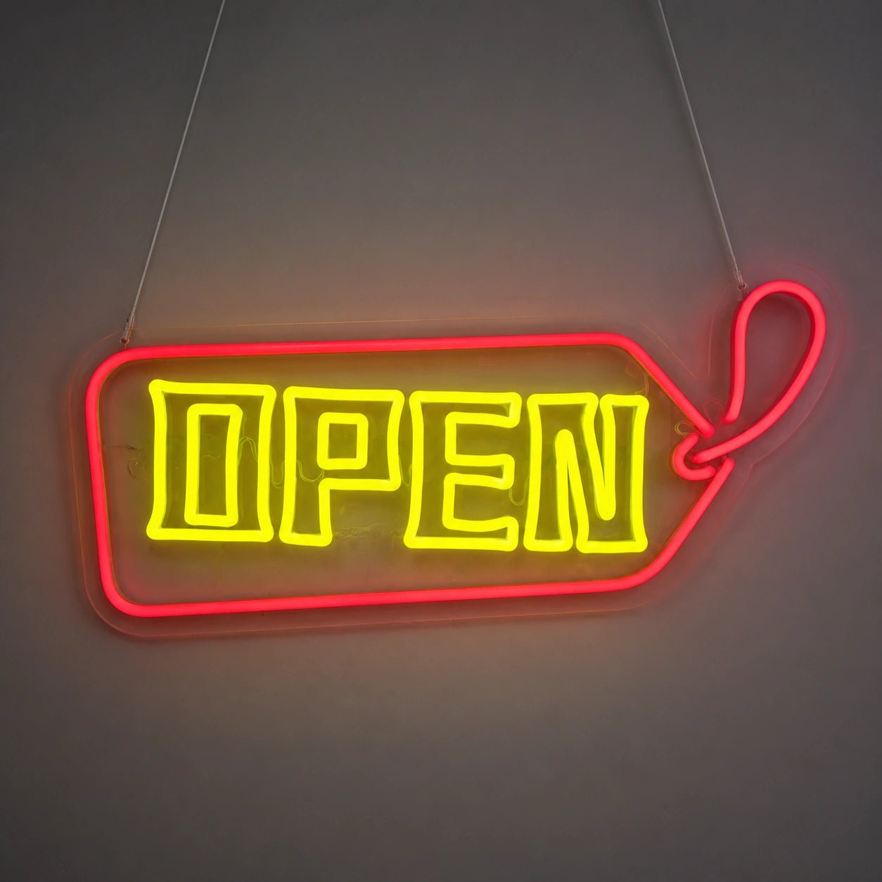 Open Arrow Tag Vintage LED Neon Sign - Shineneon