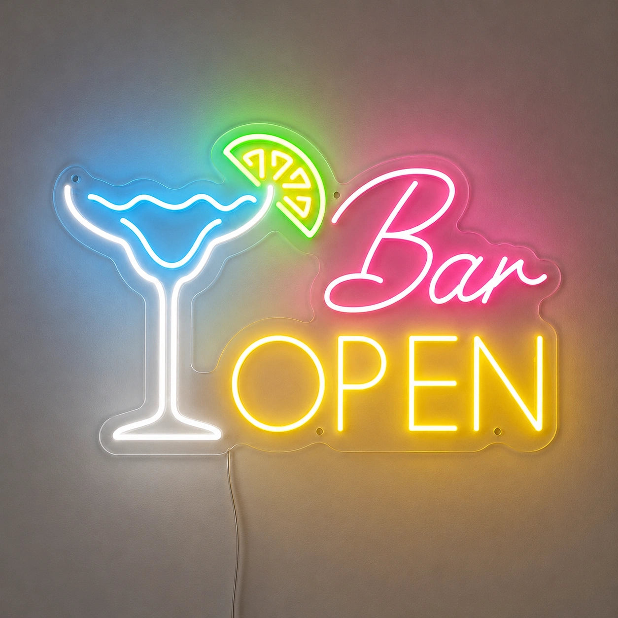 Open Bar Martini Neon Sign LED Neon Sign main product image