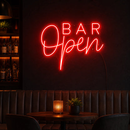 Open Bar Neon Sign LED Neon Sign high-converting product image