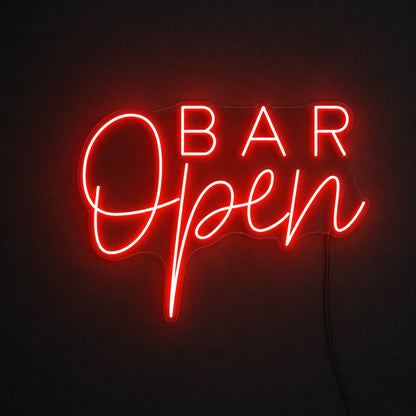 Open Bar Neon Sign LED Neon Sign main product image
