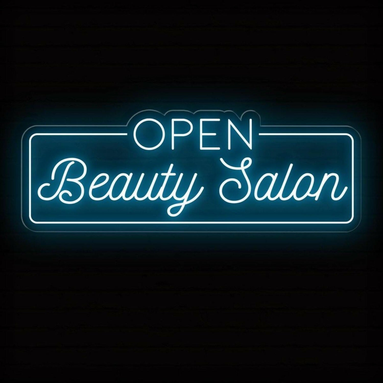 Open Beauty Salon Warm White Led Neon Sign Elegant Salon Entrance Decor | Shineneon