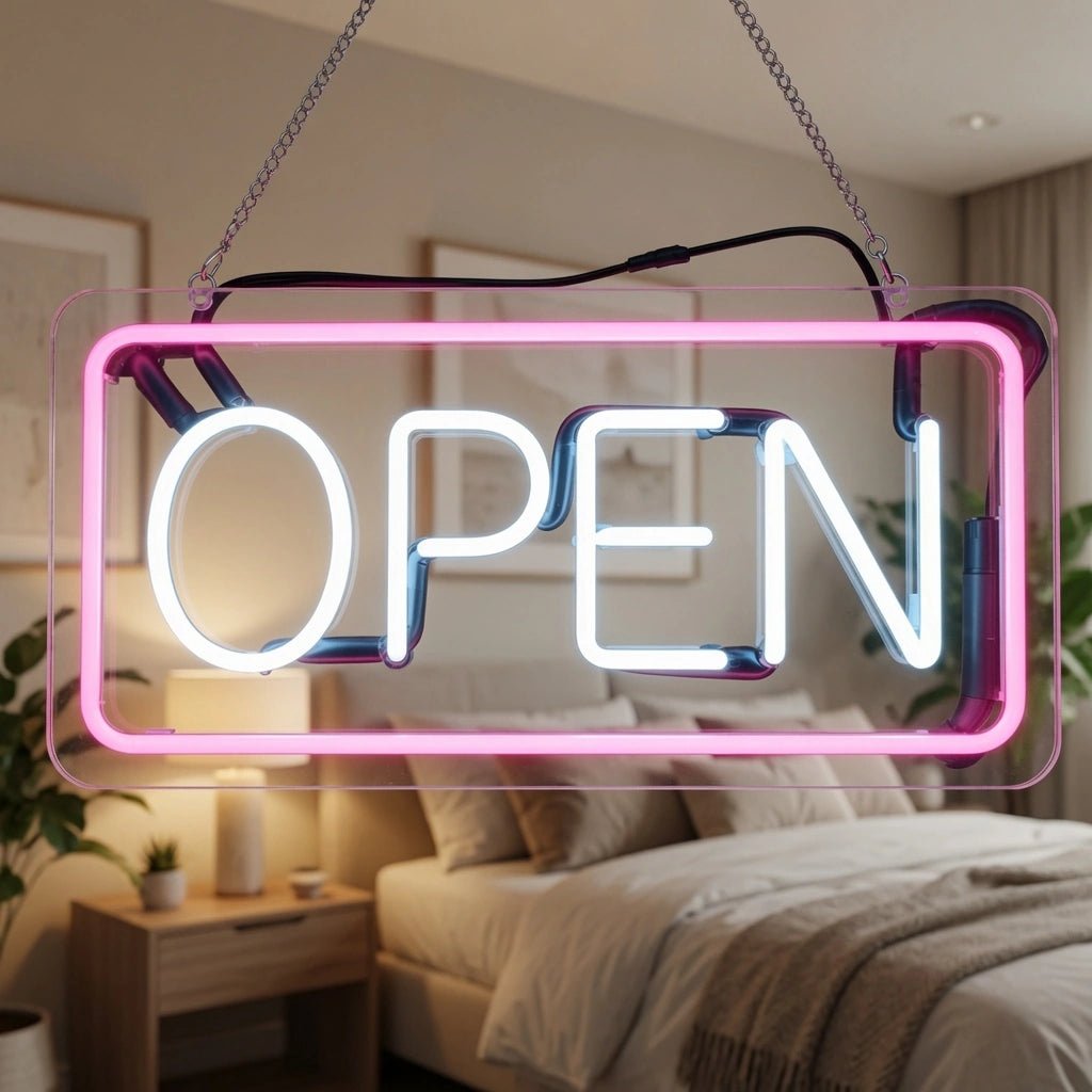 Open Bedroom Decor LED Neon Sign - Shineneon